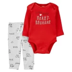 Carters -  2-Piece Bodysuit and Pant Set in Red