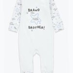Matalan - Boys Brand New Brother Baby Grow Sleepsuit