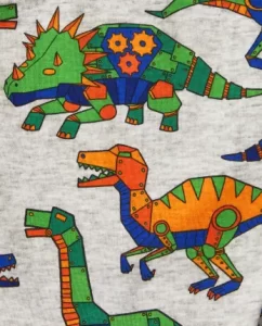 The Childrens Place - Baby And Toddler Boys Robot Dino Snug Fit Cotton Pajamas - Image 3