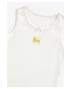 Mothercare - Girls Sleeveless Vest Leopard Print - Pack Of 2 - Image 2