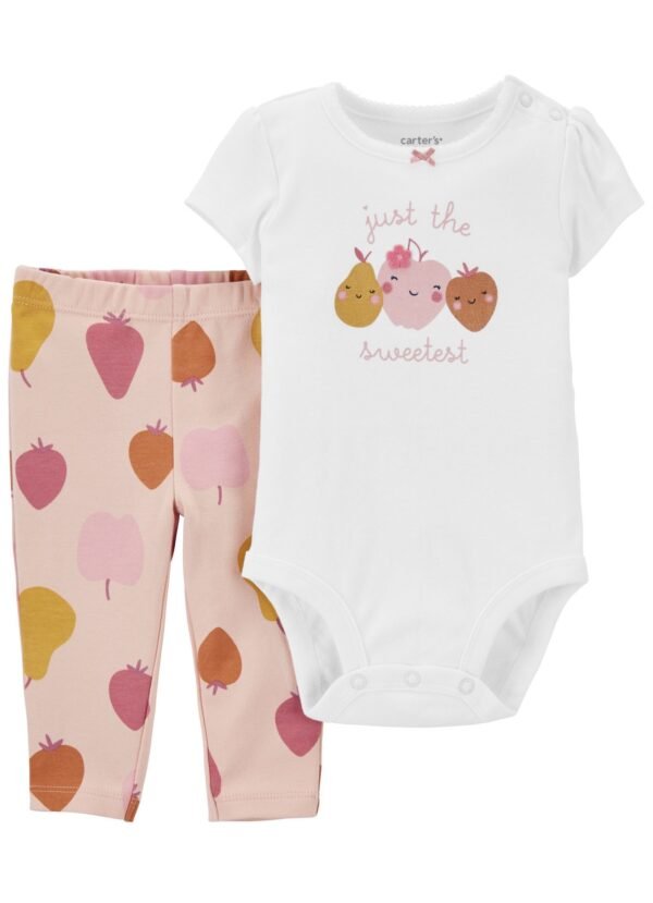 Carters - 2-Piece Fruit Bodysuit Pant Set