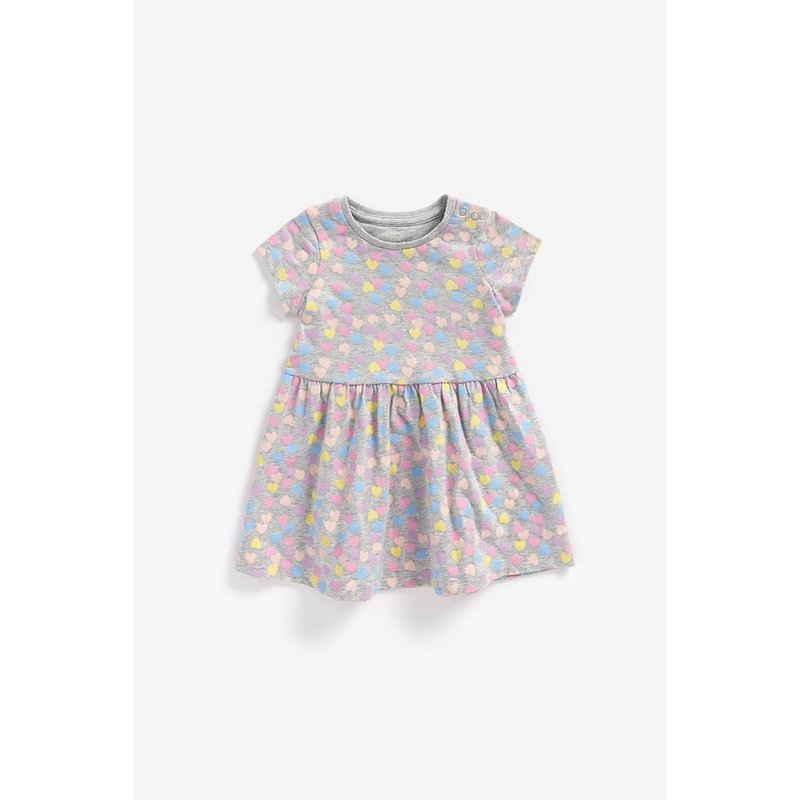 bb161_1.2319662 Mothercare - heart print jersey dress - Image 1