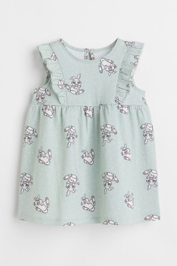 H&M - Printed flounced dress