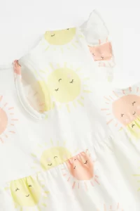 H&M - Flounce-trimmed jersey dress - Image 2