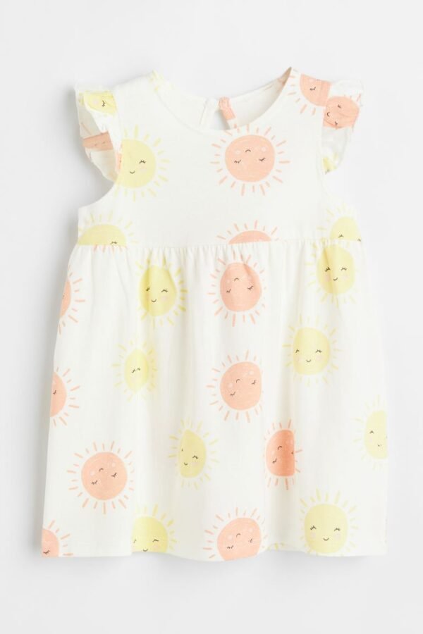 H&M - Flounce-trimmed jersey dress