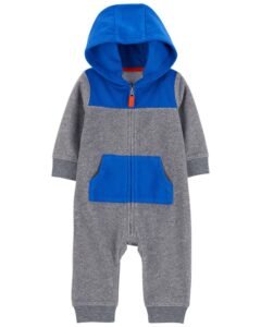 Carters - Hooded Fleece Jumpsuit