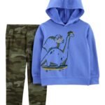 Carters - Baby 2-Piece Dinosaur Hoodie & Jogger Set