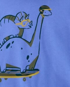 Carters - Baby 2-Piece Dinosaur Hoodie & Jogger Set - Image 2