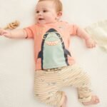 Next - FatFace Baby Red Crew Shark T-Shirt And Leggings Set