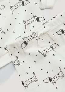 Matalan - Unisex Dog Print Sweatshirt & Joggers Set - Image 2