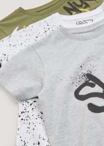 Matalan - Boys 3 Pack Graffiti T-Shirts - Image 2