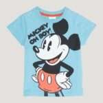 Matalan - Unisex Blue Disney Mickey Mouse T-Shirt