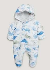 Matalan - Unisex Watercolour Dinosaur Snowsuit