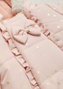 Matalan - Girls Pink Frill Snowsuit - Image 2