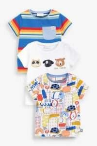 Next - Baby 3 Pack Short Sleeved T-Shirts