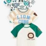 Next - Green/Yellow Printed Baby 3 Pack Animal T-Shirts
