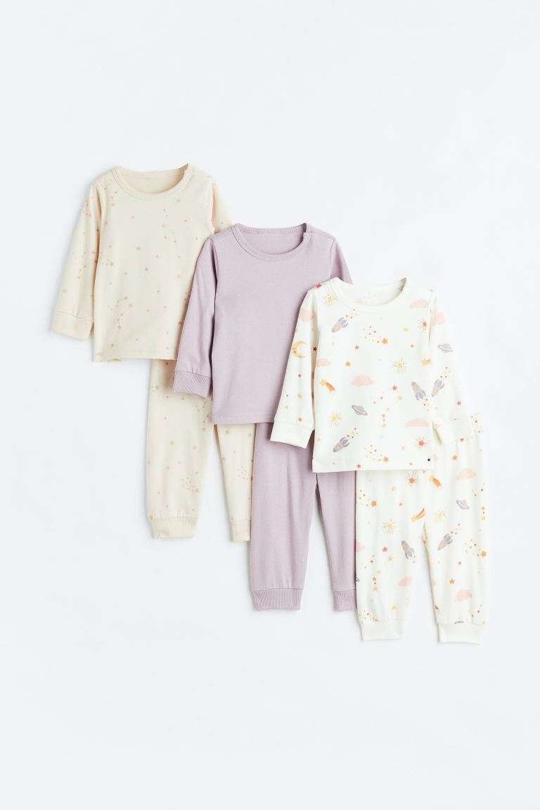H&M - 3-pack cotton pyjamas