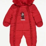 George - Disney Minnie Mouse Character Print Red Snowsuit