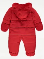 George - Disney Minnie Mouse Character Print Red Snowsuit - Image 3