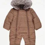 George - Tan Hooded Snowsuit