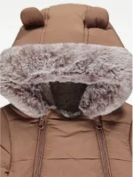 George - Tan Hooded Snowsuit - Image 2