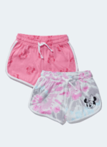 Matalan - Girls 2 Pack Disney Minnie Mouse Jogger Shorts