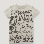 Matalan - Kids Grey Graffiti Print T-Shirt