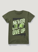 Matalan - Kids Khaki Skate Print T-Shirt