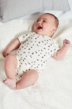 Next - Teal Blue/Green 7 Pack Short Sleeve Baby Bodysuits - Image 3