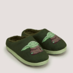 Matalan - Kids Green Star Wars Mandalorian Mule Slippers