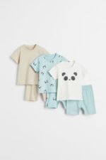 H&M - 3-pack cotton pyjamas