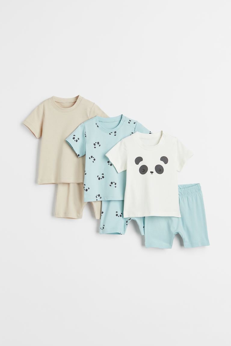 hmgoepprod (12) H&M - 3-pack cotton pyjamas - Image 1