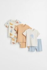 H&M - 3-pack cotton pyjamas