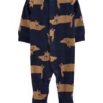 Carters - Baby Dog Snap-Up Fleece Sleep & Play Pajamas