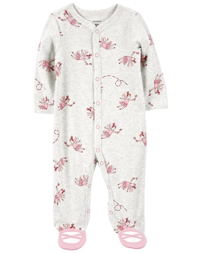 img_6646 Carters - Ballet Snap-Up Cotton Blend Sleeper Pyjamas - Image 1