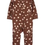 Carters - Floral 2-Way Zip Cotton Sleeper Pyjamas