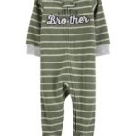 Carters - Little Brother Zip-Up Fleece Sleeper Pyjamas