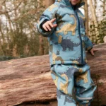 Next - Blue Dinosaur Waterproof Jacket And Trousers Set