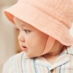 Next - Orange Crinkle Baby Bucket Hat