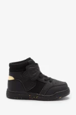 Next - Black/Gold High Top Trainers