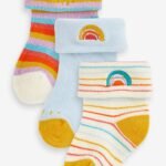 Next - Multi Rainbow Baby Socks 3 Pack