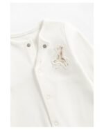 Mothercare - oatmeal sleepsuits - 3 pack - Image 3