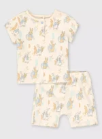 Sainsbury's Tu clothing - Peter Rabbit Cream Character Print Pyjamas