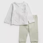 Sainsbury's Tu clothing - Grey & Sage Green Worth The Wait Pyjamas