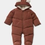 Matalan - Baby Brown Padded Snowsuit