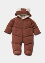 Matalan - Baby Brown Padded Snowsuit
