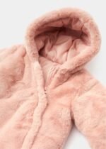Matalan - Baby Pink Faux Fur Snowsuit - Image 2
