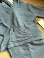 Matalan - Baby Blue Knitted Hoodie & Leggings Set - Image 5