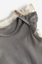 H&M - 2-pack picot-trim bodysuits - Image 2