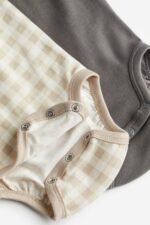 H&M - 2-pack picot-trim bodysuits - Image 3